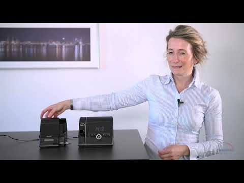 An instructional video on setting up a humidifier prisma AQUA with a new Löwenstein auto CPAP prisma SMART and prisma SOFT for daily use.