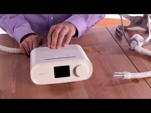 Video instruction for operating the Philips Respironics DreamStation Auto CPAP