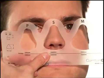 Philips Respironics ComfortGel Blue nasal mask video demonstrating how to  pick the right size cushion for therapy