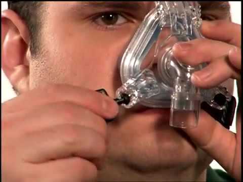 Philips Respironics ComfortGel Blue nasal mask video demonstrating how to remove the mask after therapy